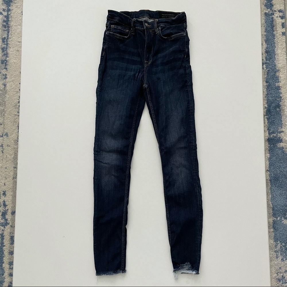 ALL SAINTS Women’s Roxanne Cropped Skinny Jeans Size W 26